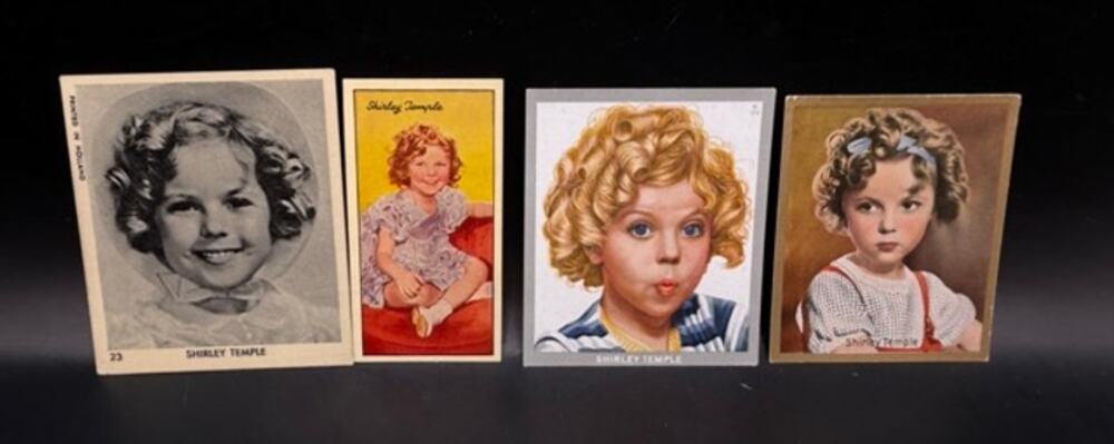 4 Rare 1930s Shirley Temple Cards Little Princess, Little Colonel, Heidi